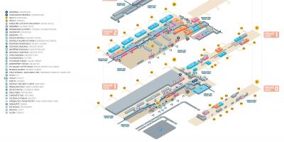 地図プラハの空港第2ターミナル