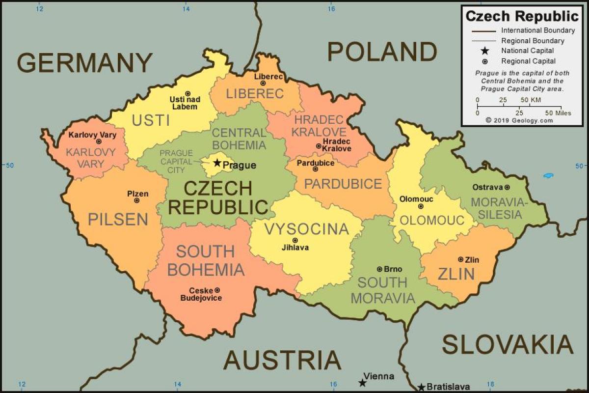 プラハ国-地図
