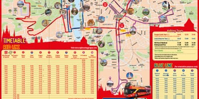 プラハのファミリー向けホテル地図