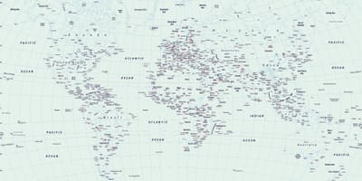 ショーのプラハの世界地図