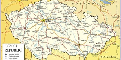 プラハチェコ共和国-地図