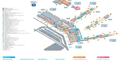 第1ターミナルプラハ空港地図