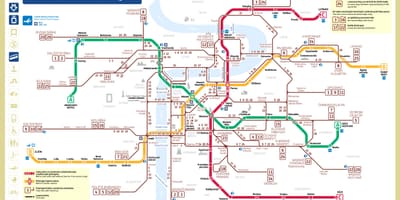 プラハ駅地図