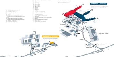 地図プラハのruzyne空港