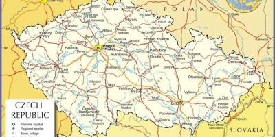 プラハチェコ共和国-地図